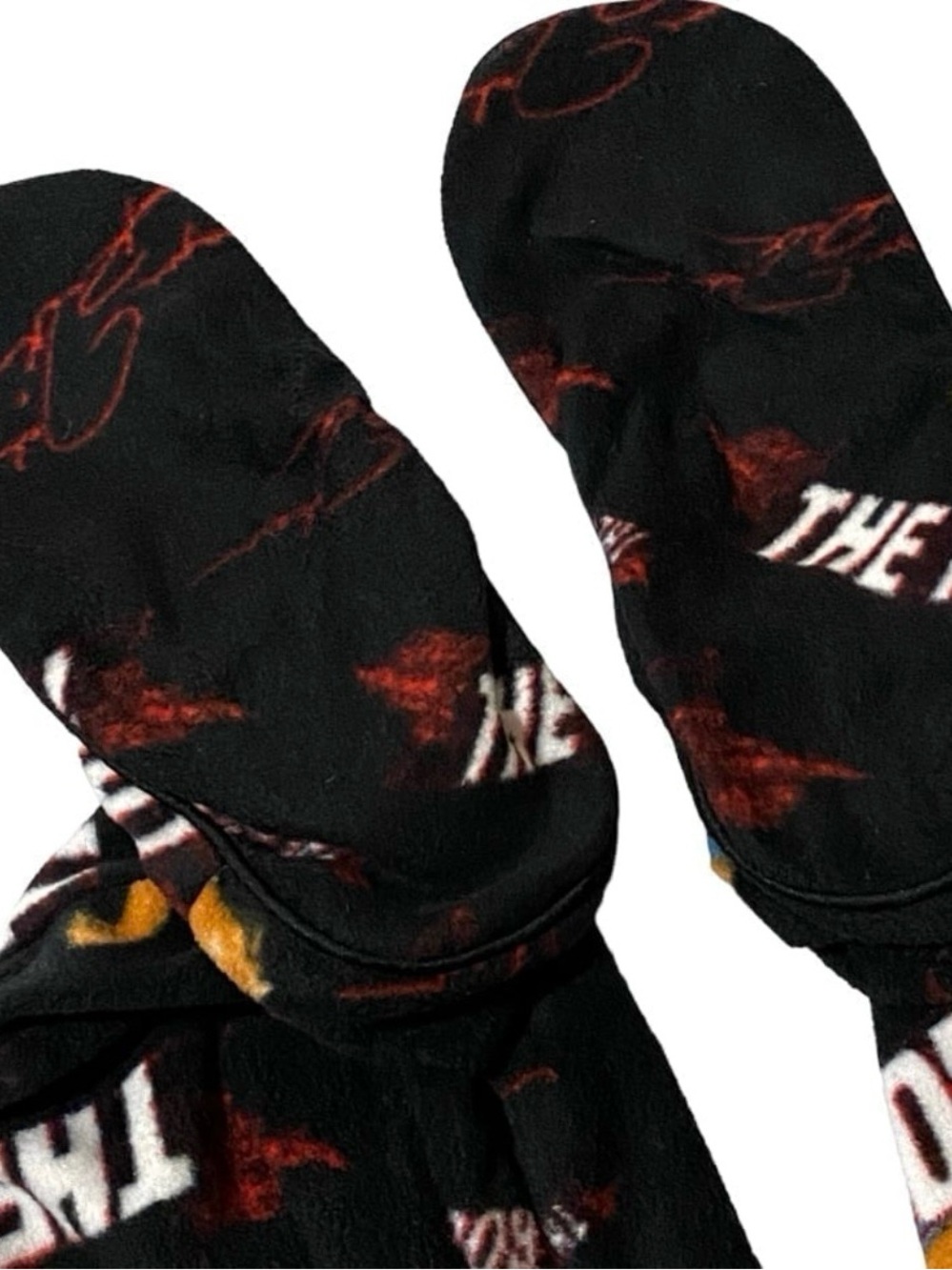 WWE The Rock Jumpin Jammerz Footed Fleece Onesie Pajamas Mens S Dwayne Johnson - Picture 8 of 11